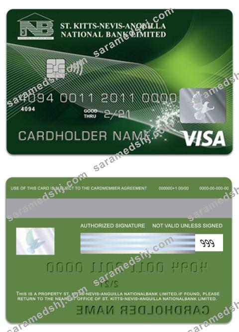 Saint Kitts and Nevis National Bank Limited visa debit card